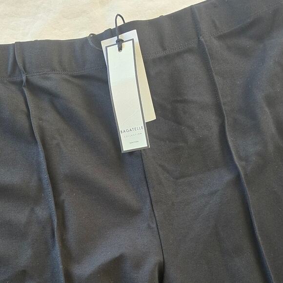 NWT Bagatelle Collection XL Black Ponte Stretch High Rise Wide Leg Pants - Picture 5 of 5